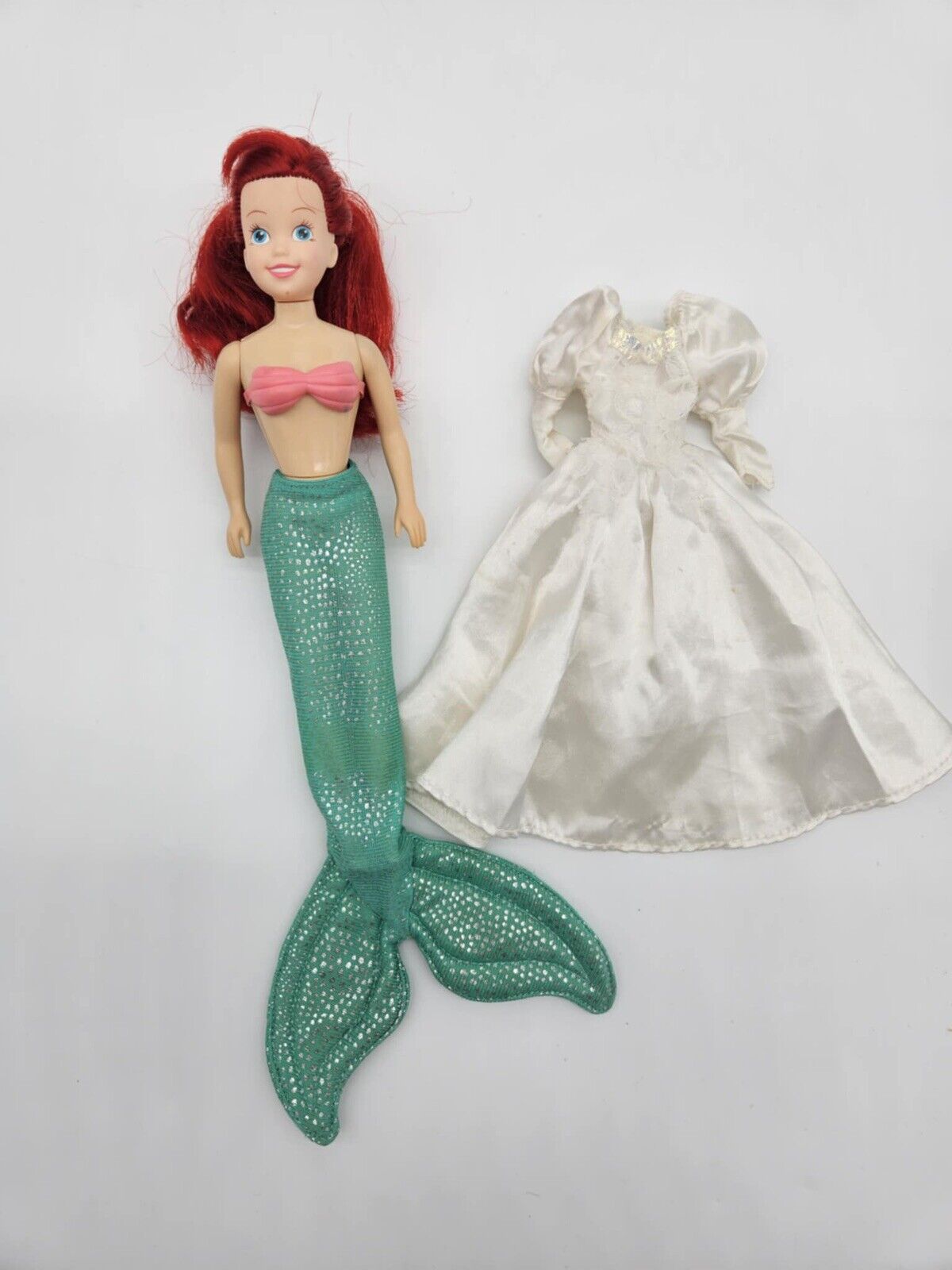 Disney Parks Exclusive The Little Mermaid Ariel White Wedding Dress Bride Doll