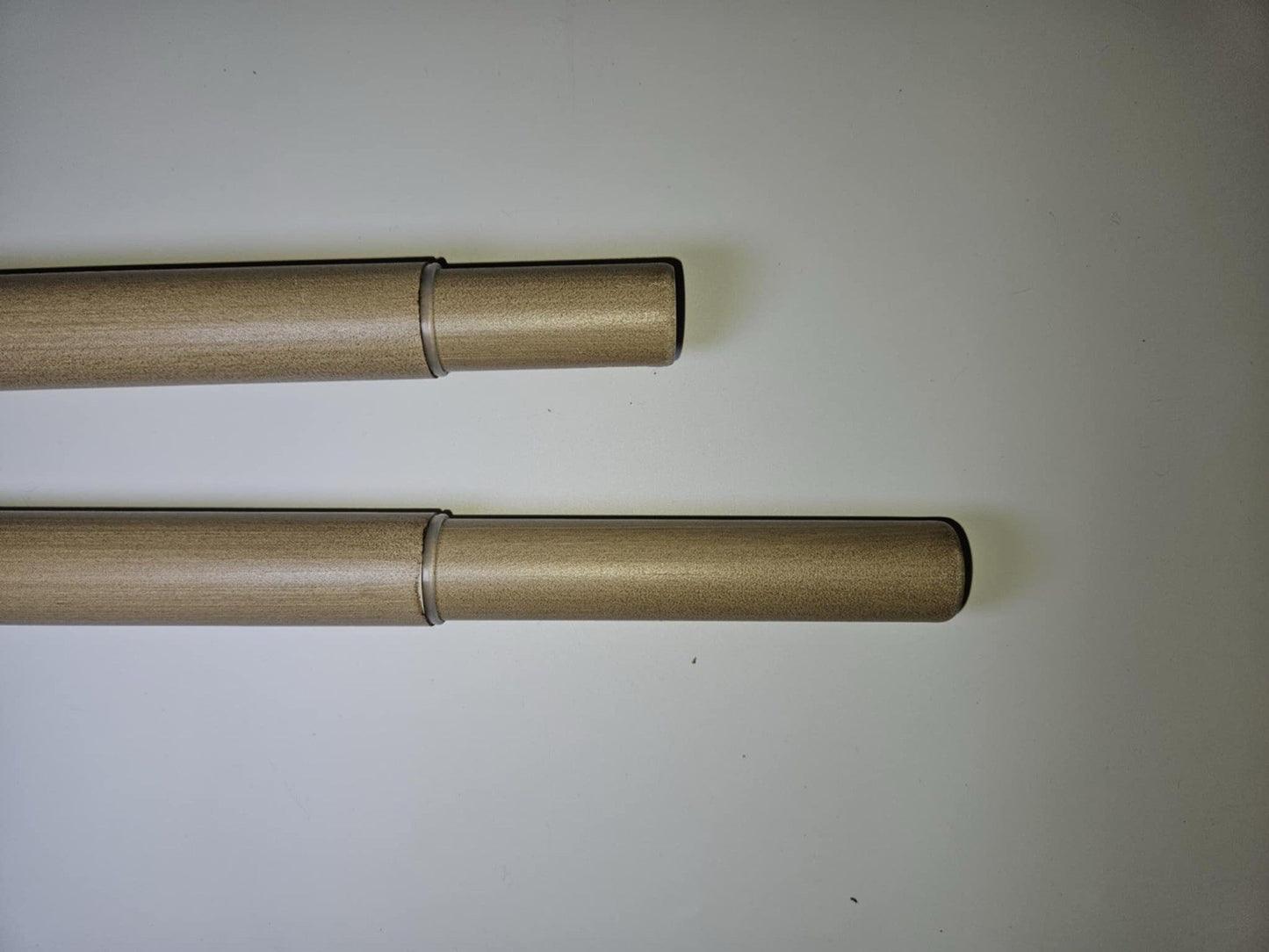 New Adjustable Curtain Rod Set – Wood Finish