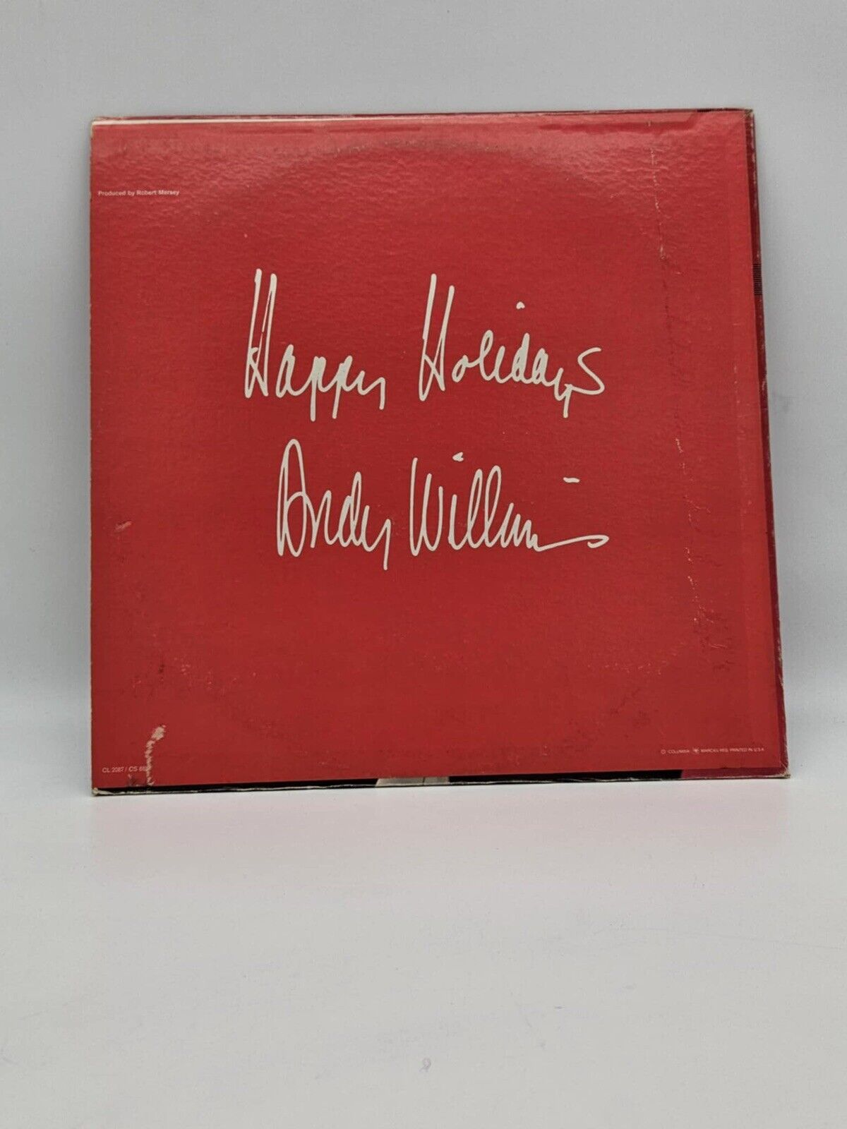 THE ANDY WILLIAMS CHRISTMAS VINAL RECORD ALBUM