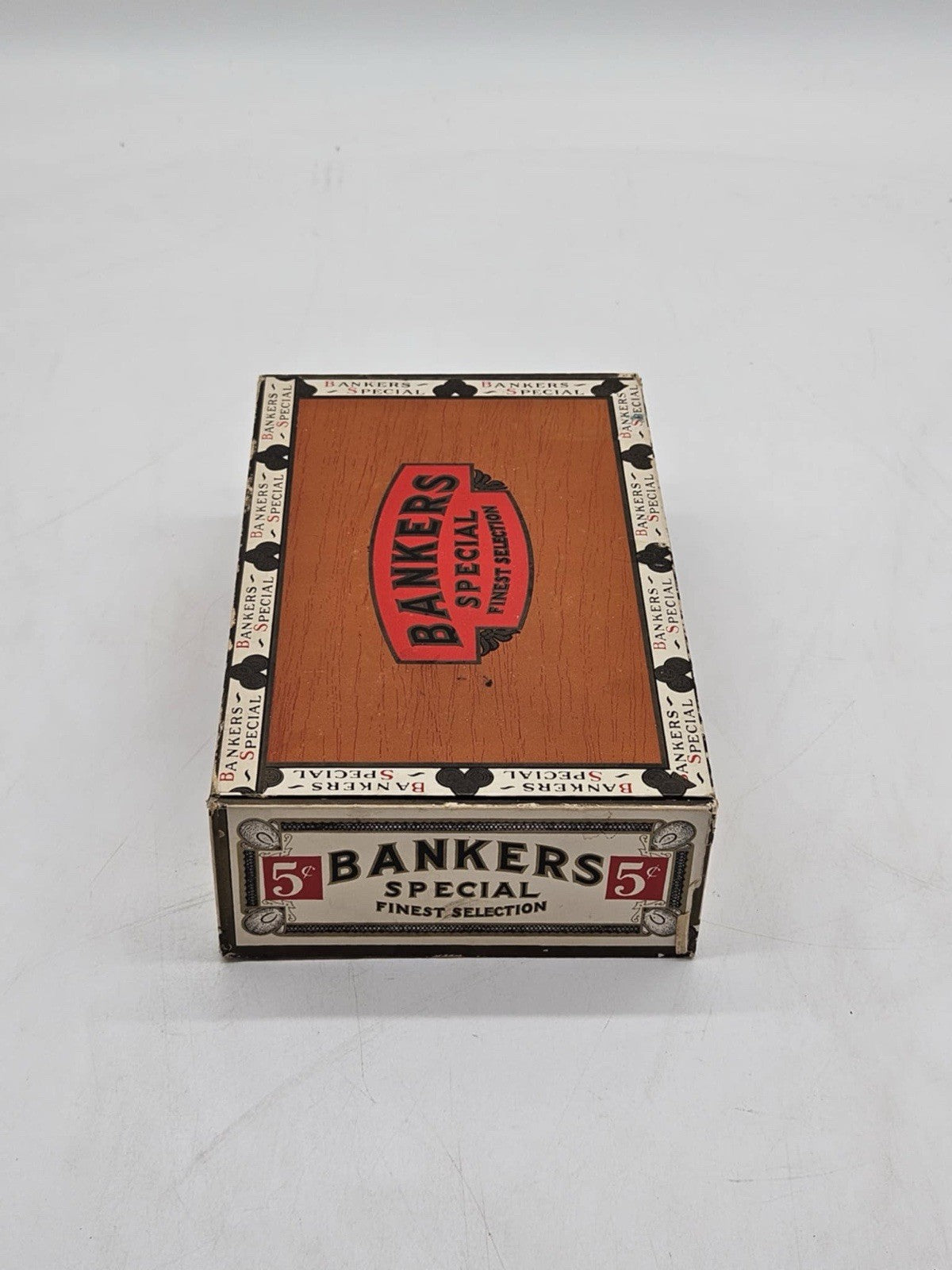 Vintage 1910s Bankers Special Cigar Box