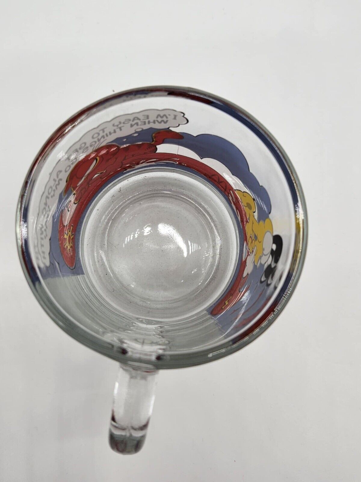 Set of 5 Vintage 1978 McDonald's Garfield Clear Comic Cups Mugs RARE