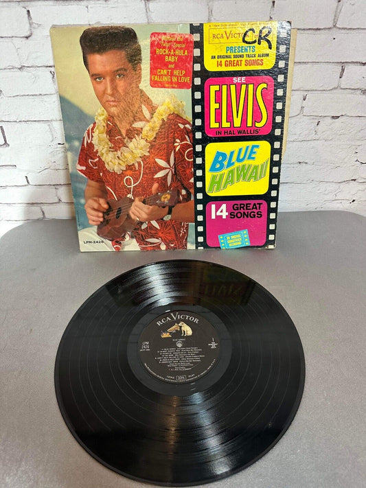 Elvis, Blue Hawaii, 14 Great Songs LP MULTIPLE LP'S SHIP FREE
