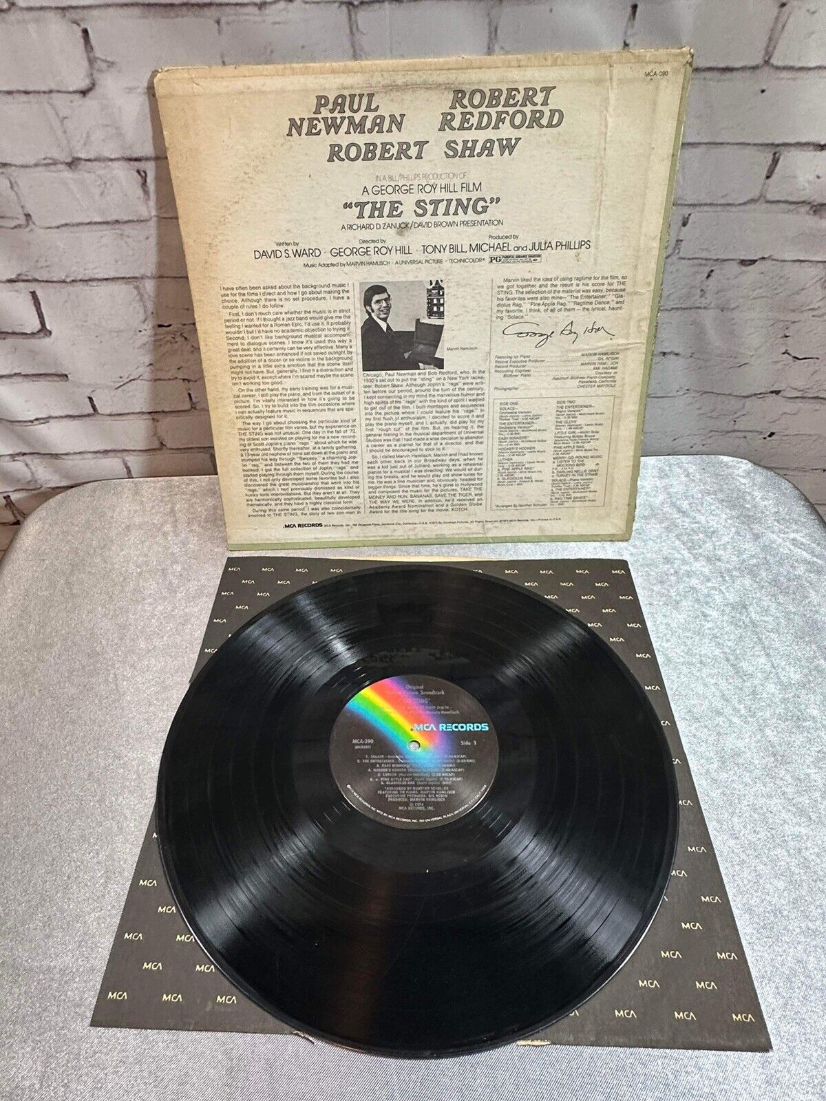The Sting Soundtrack Vinyl LP Marvin Hamlisch