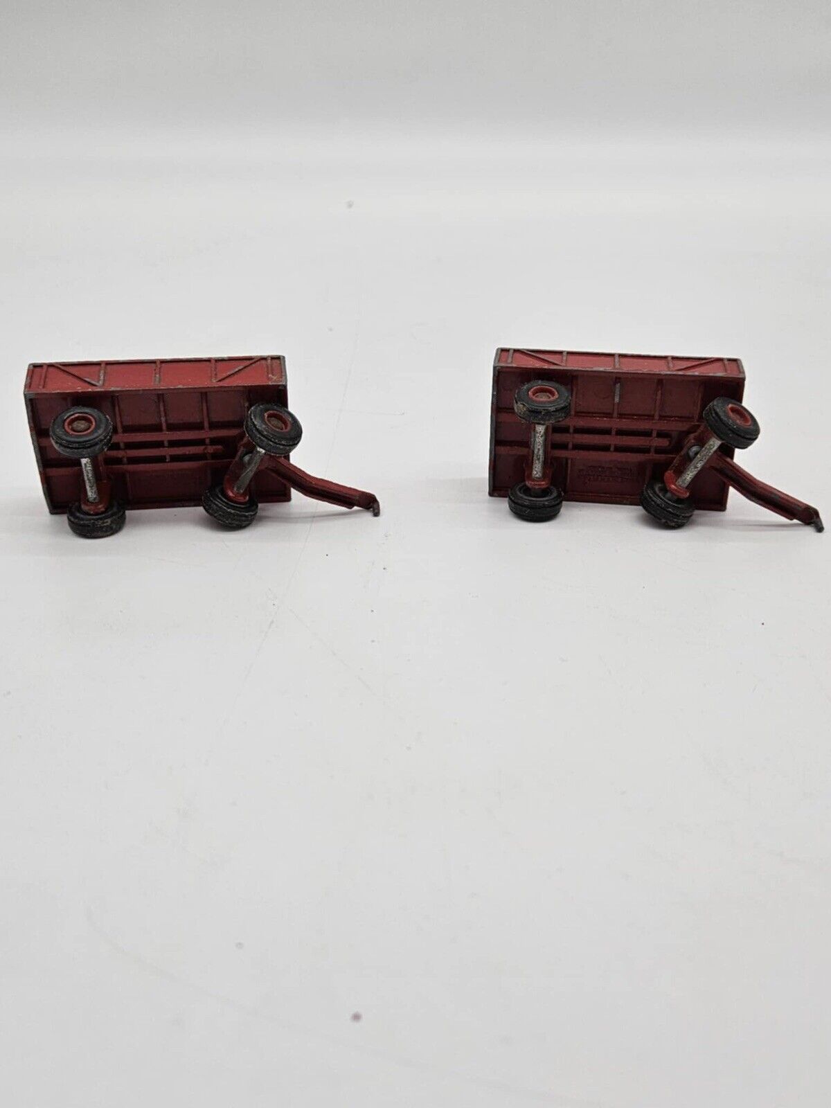 Vintage ERTL Wagon Trailer Hay Barge Farming Manufacturing Diecast 1:64 LOT