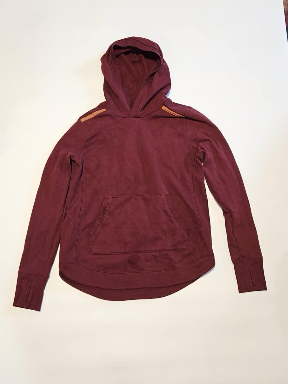 Tek Gear Sweater Womens S Long Sleeve Thumb Hole Soft Fleece Hooded Hoodie Red