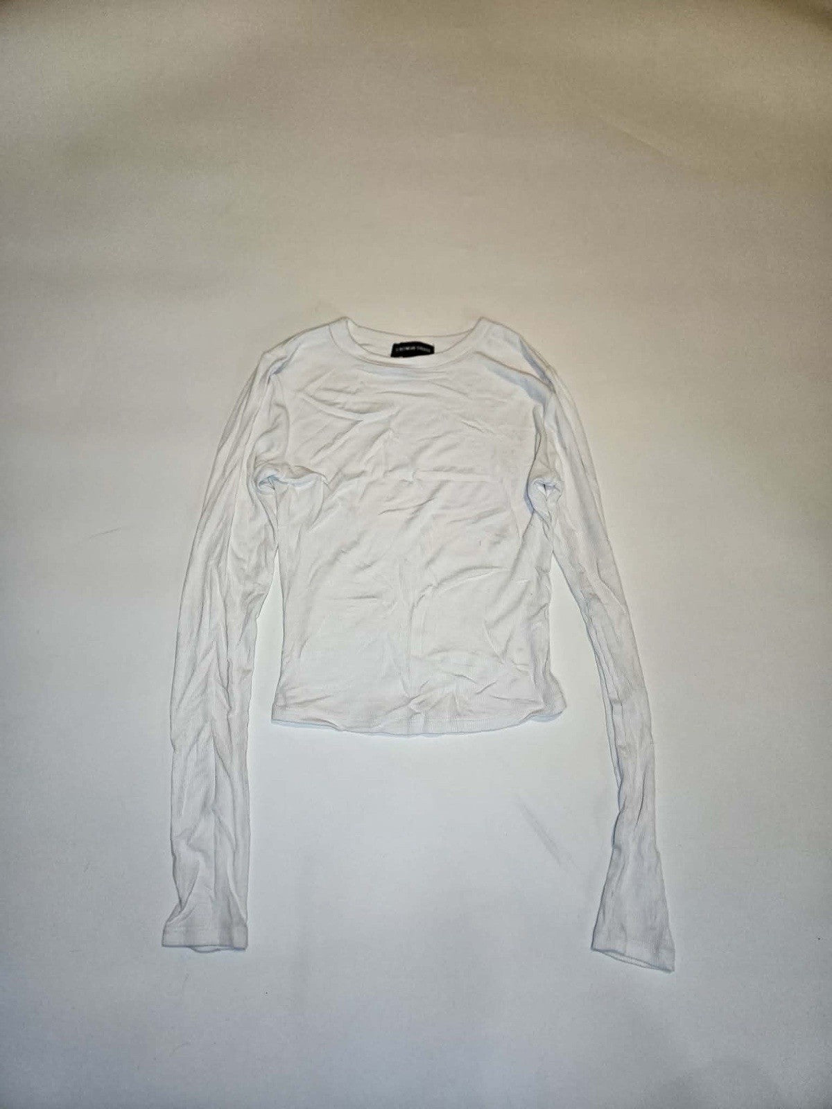 Streetwear Society Women’s White Long Sleeve Crop Top Size S