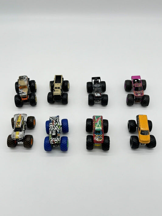 Lot of 8 Hot Wheels Monster Jam 1:64 Scale Trucks