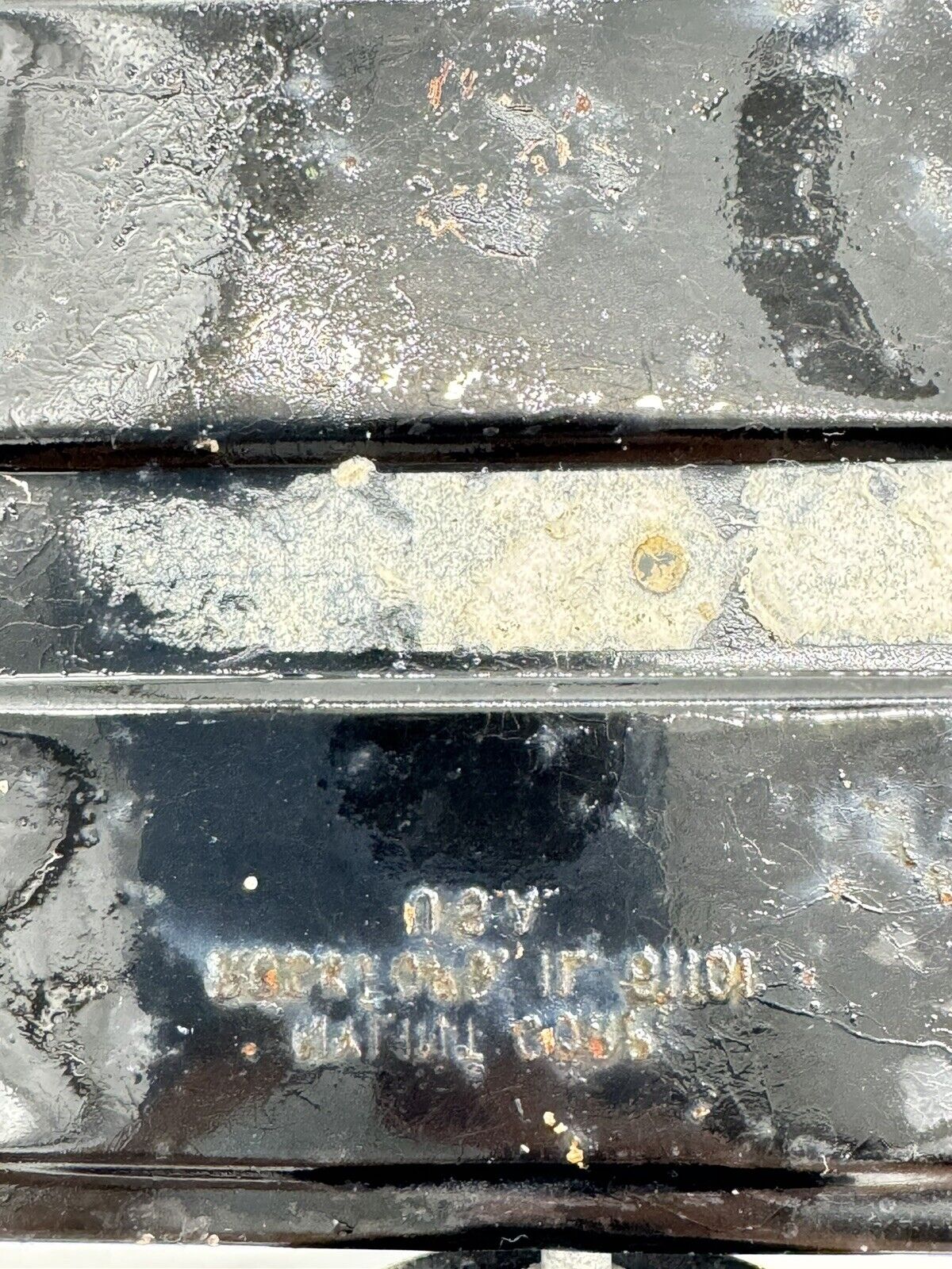 VINTAGE NYILNT METAL SHORT & LOW FLAT BED TRAILER