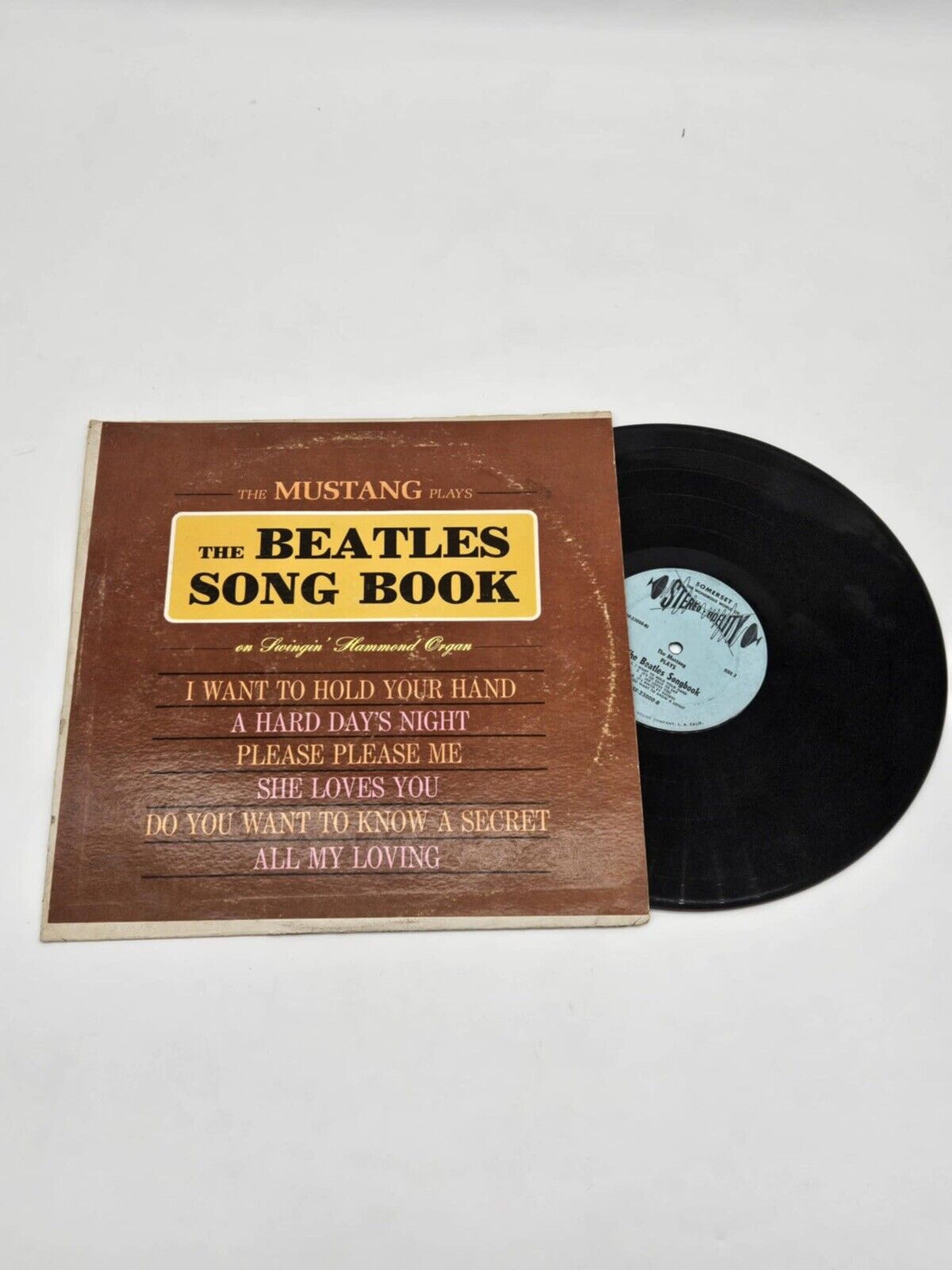 THE MUSTANG Plays The Beatles Song Book 1965 LP Somerset SF-23000 STEREO VG