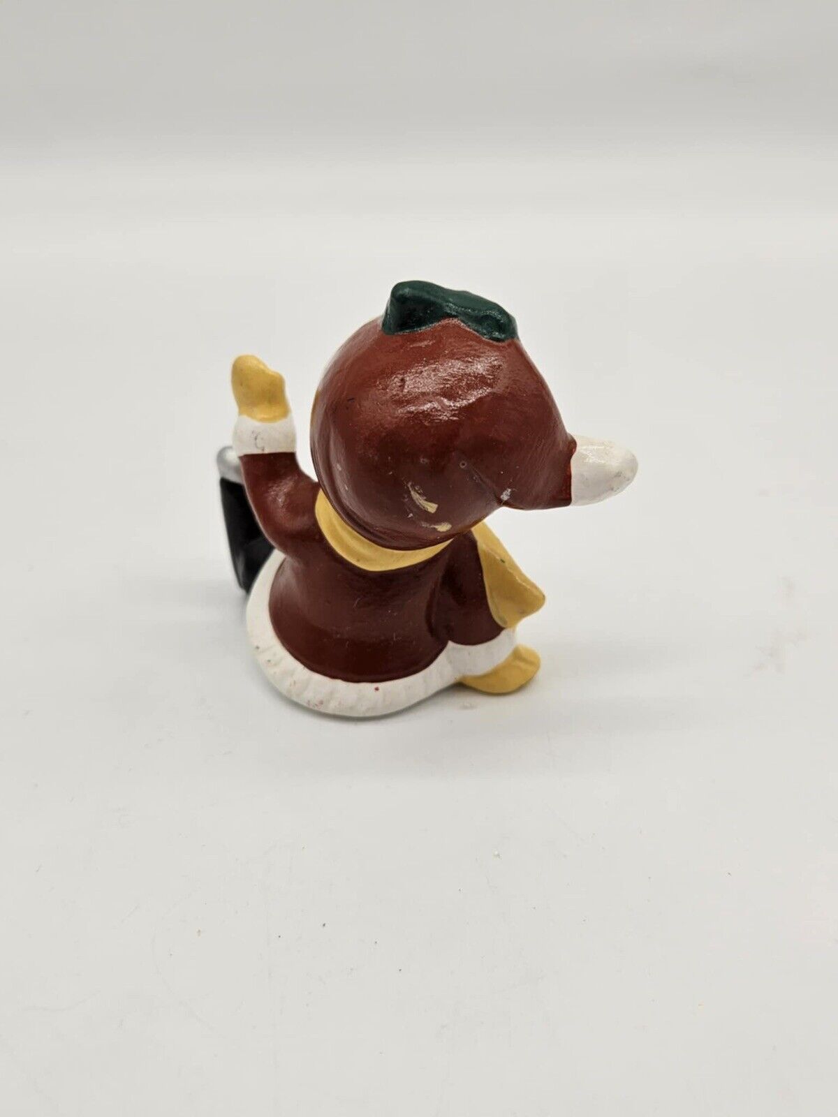 Vintage Christmas Ceramic Figurine Blond Girl W/ Freckles & Ice Skates Fallen