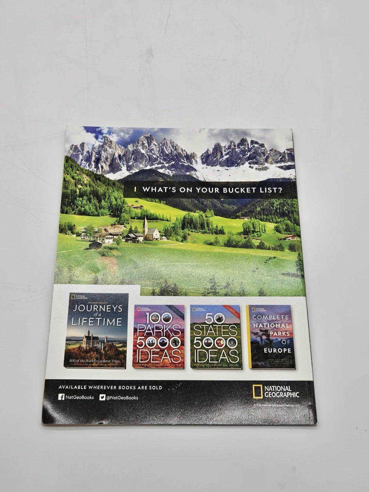 National Geographic Magazine the World's Most Beautiful Places 100 Destinations
