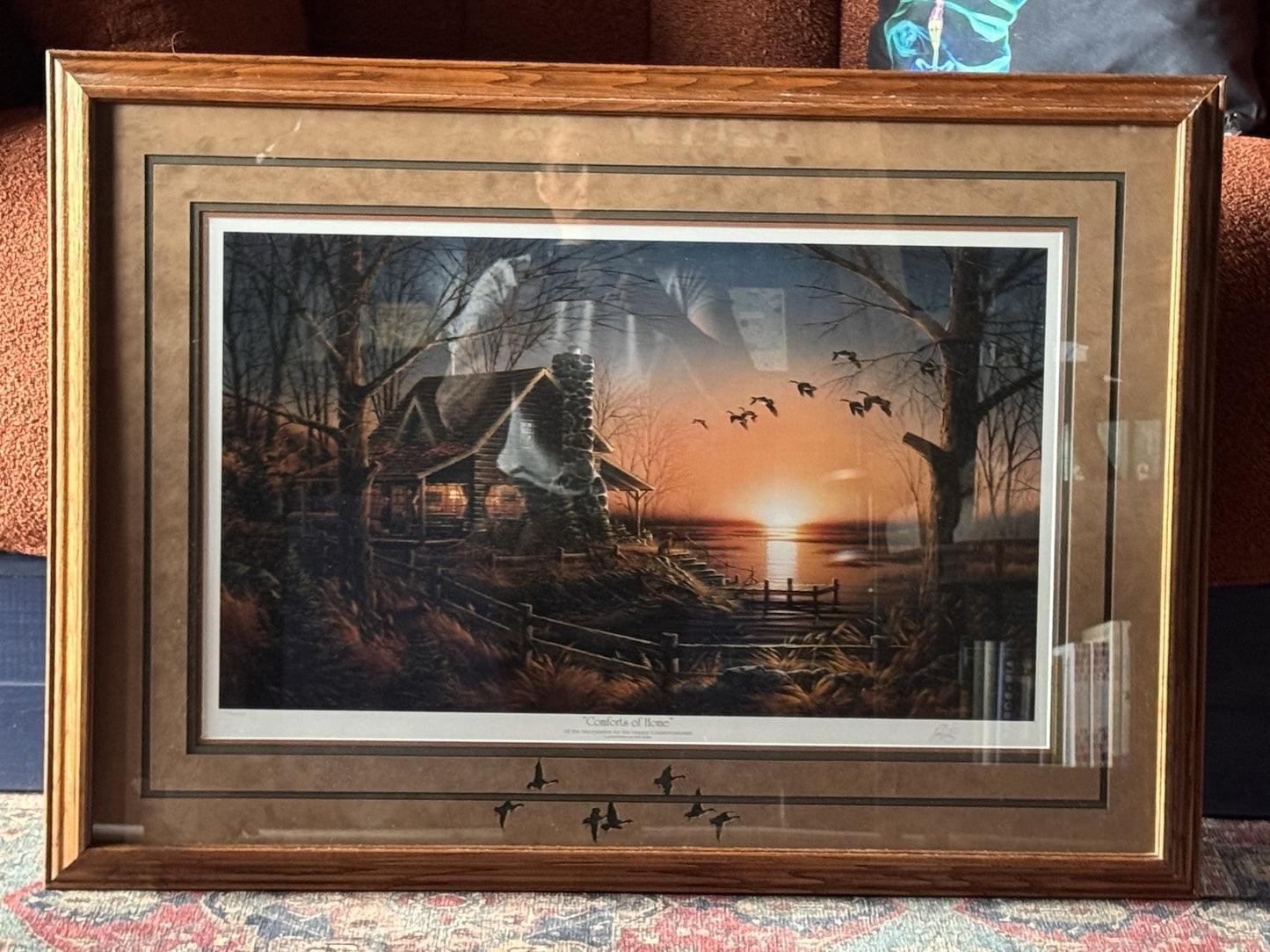 Terry Redlin “Comforts of Home” Signed Limited Edition Lithograph w/ COA