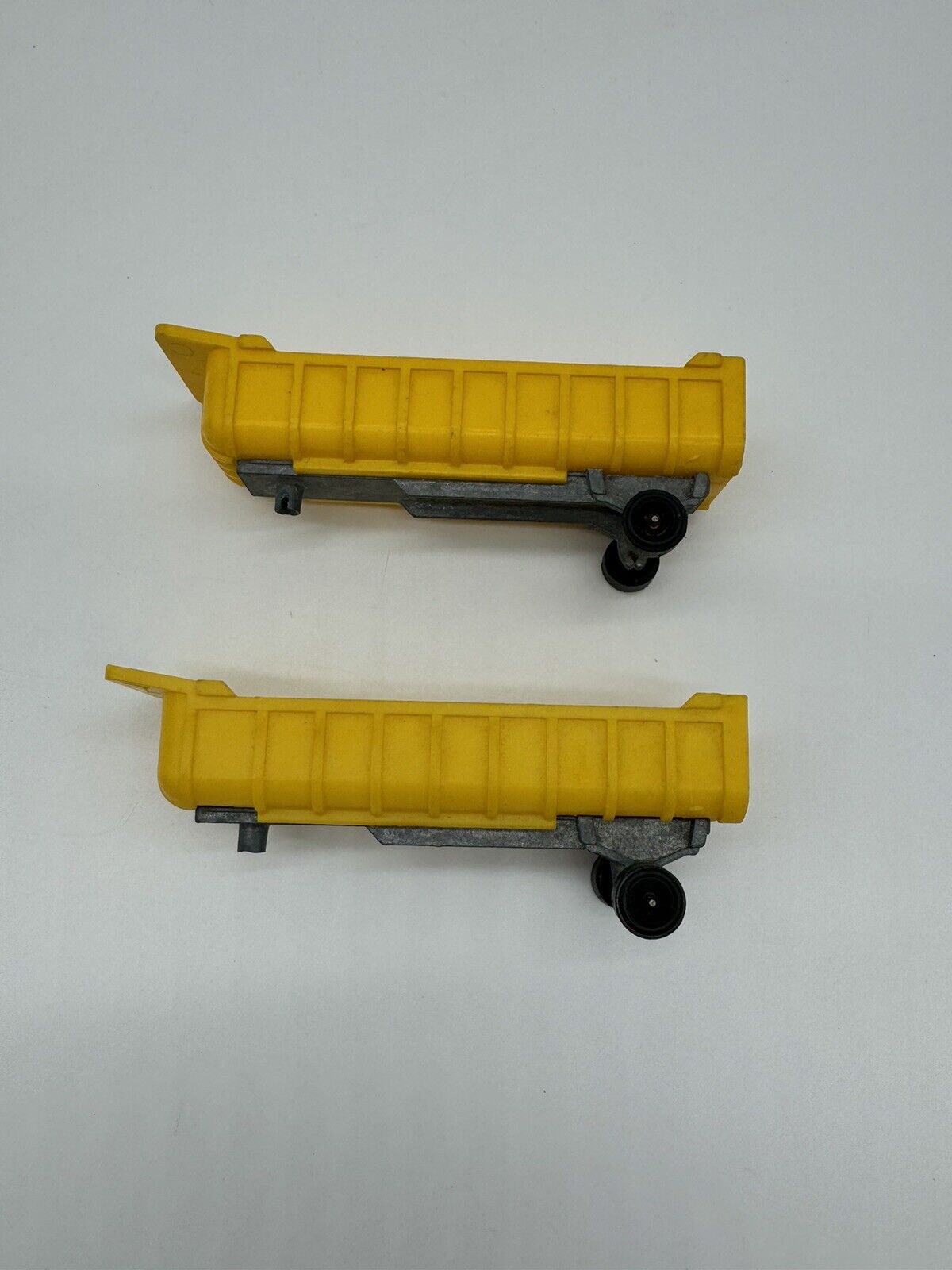 Lot of 2 Tootsie Toy Yellow Semi Trailers