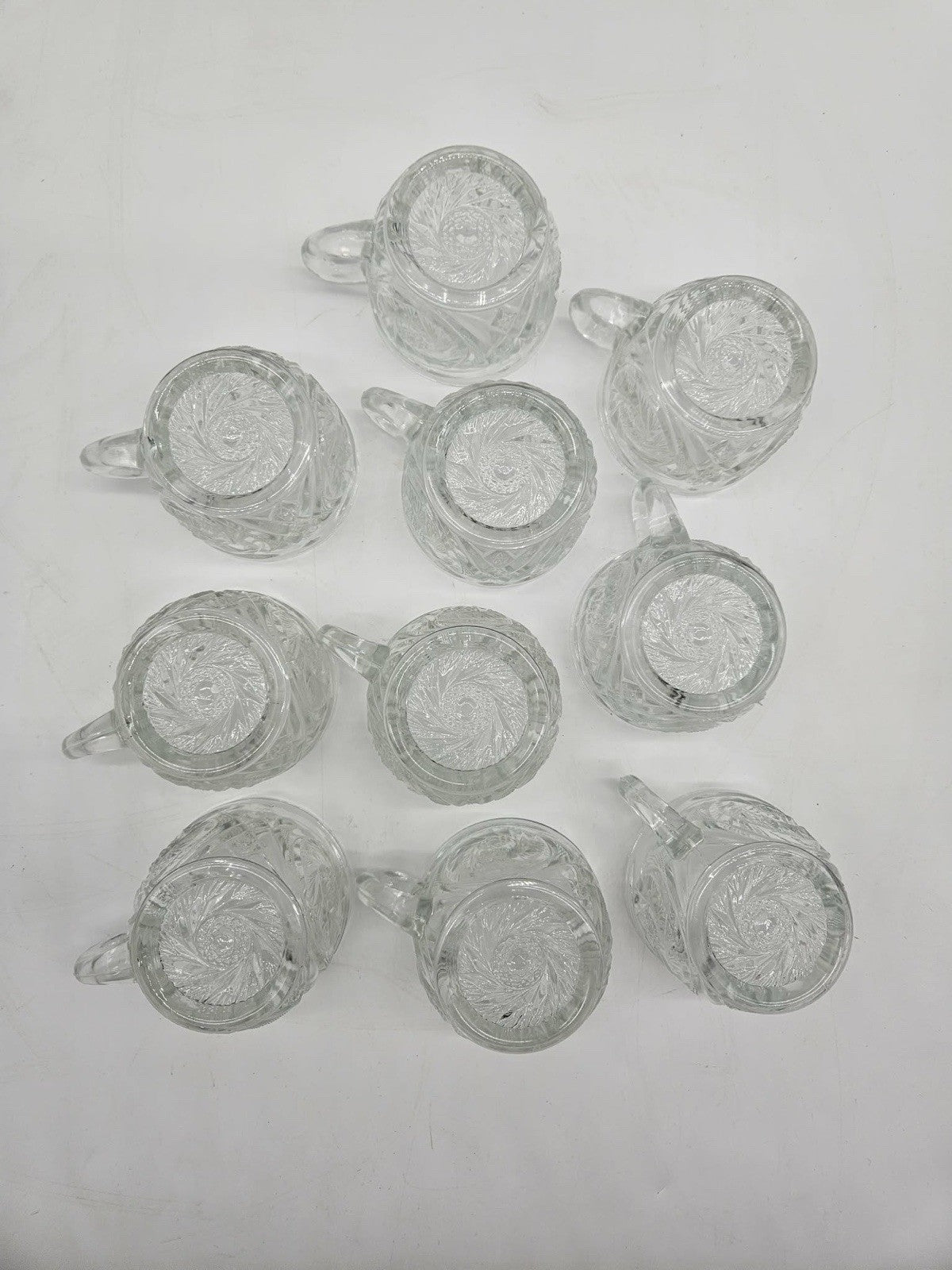 Antique L.E. Smith Aztec PunchBowl Set w/ 10 Cups & Ladle