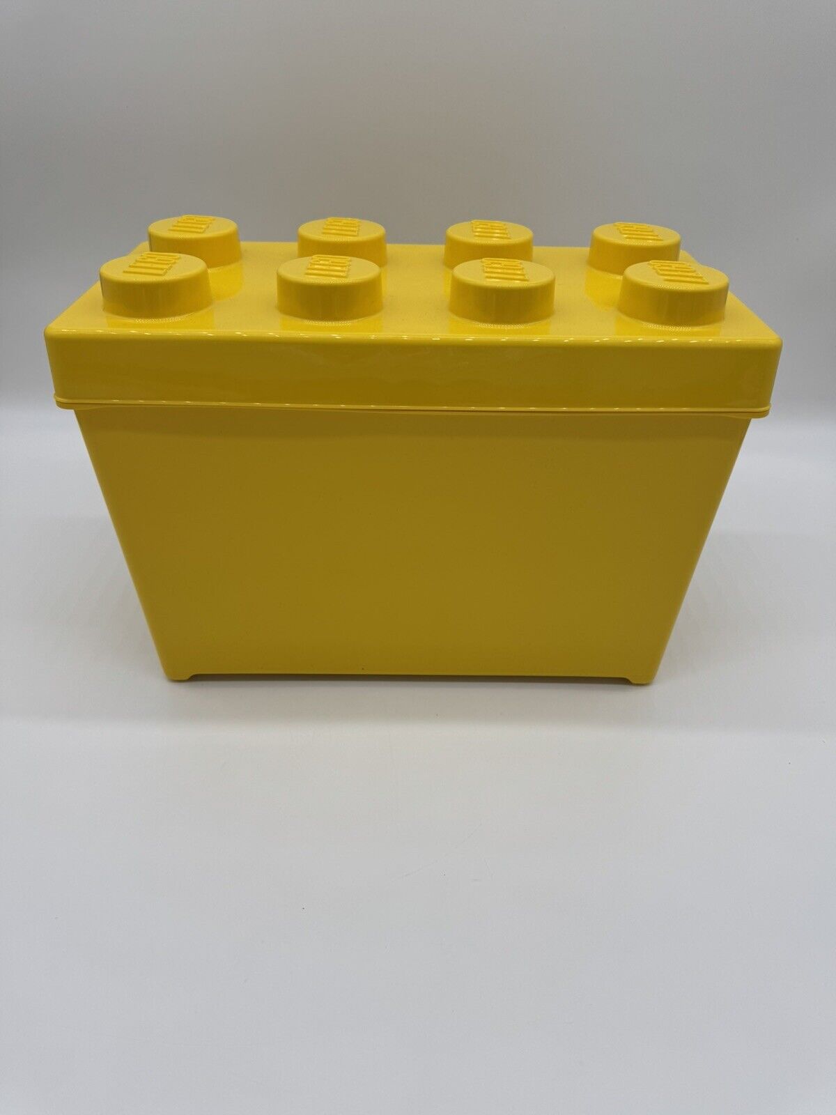 NEW LEGO Storage Brick Case Large Yellow Container Plastic Bin Box 14x7 ~ FULL