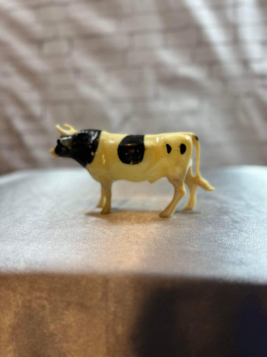 1970’s Vintage Nylint Hard Plastic Figure Black & White Holstein Bull Cow Set