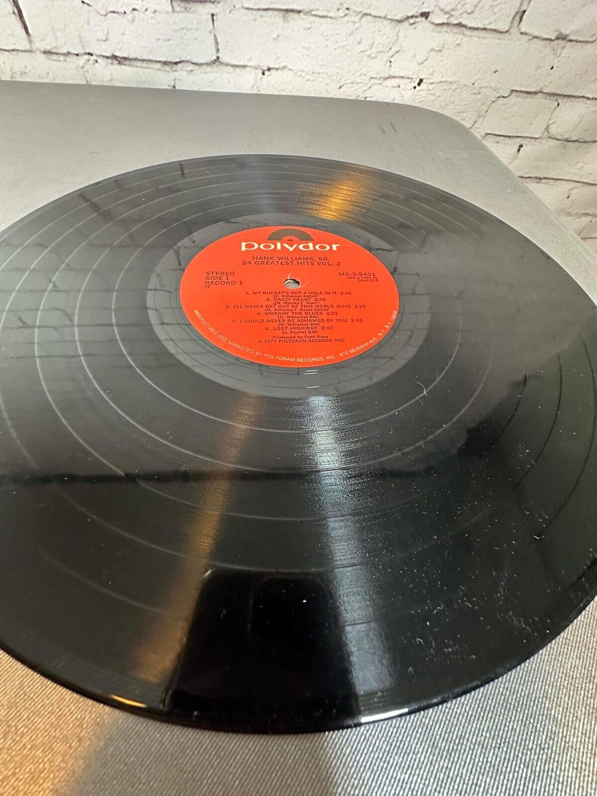 Hank Williams Sr. - 24 Greatest Hits Vol. 2 - 2 LP's - Gatefold - PRC Press  VG+