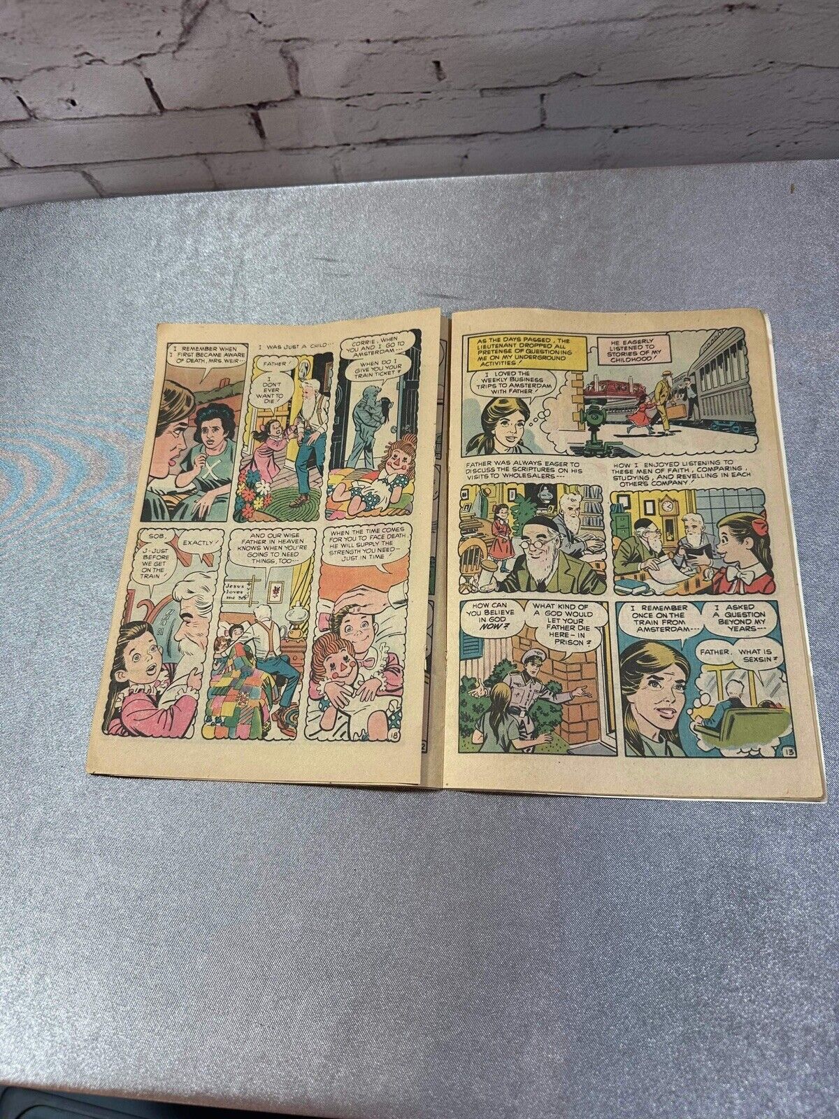 Corrie ten Boom's "The Hiding Place,"  June 1973  Spire Christian Comics VBK