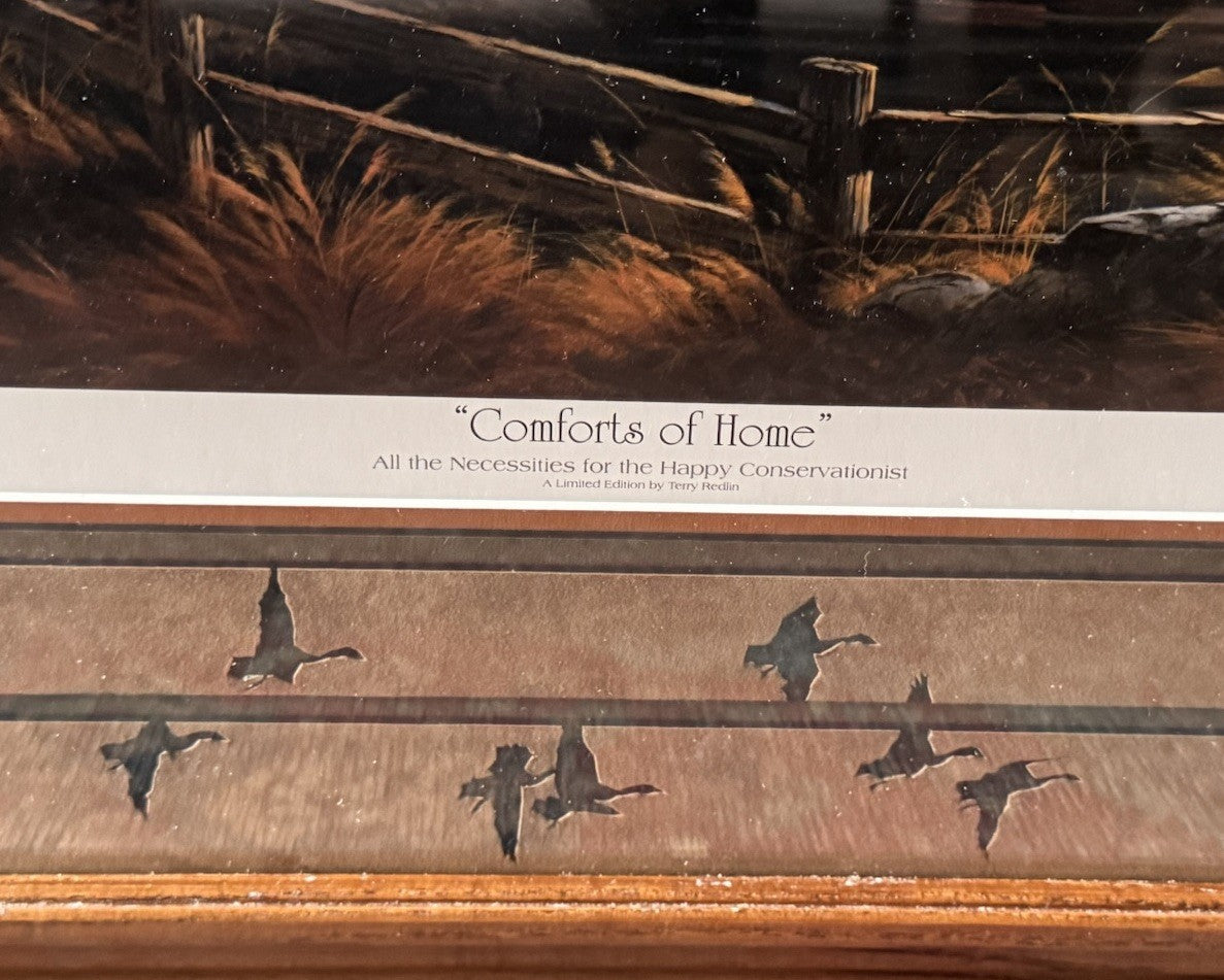 Terry Redlin “Comforts of Home” Signed Limited Edition Lithograph w/ COA