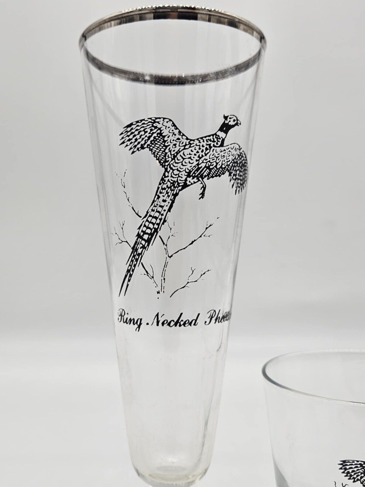 LOT OF 15 Vintage Federal Game Bird Barware Glasses