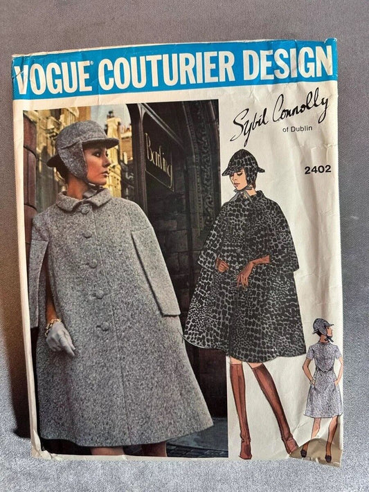 Vogue 1970 Couturier Design Sewing Pattern Valentino Dress Size 10 Uncut