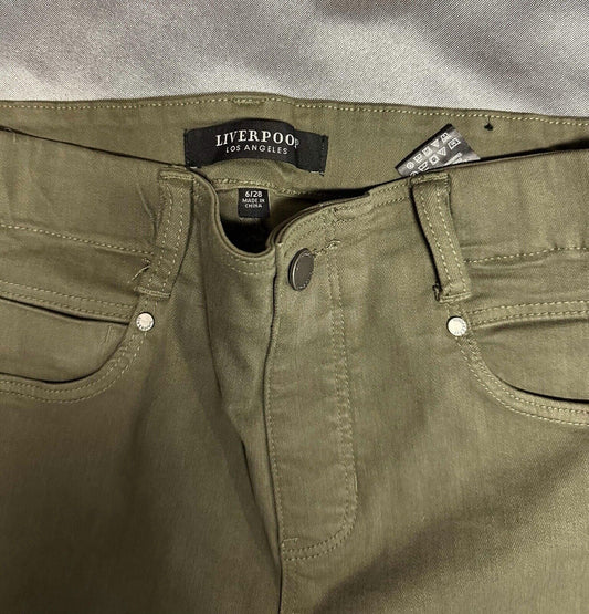 SZ 6 Women's Liverpool Los Angeles Sage Knit Jeans Stretch Comfort WCLTH