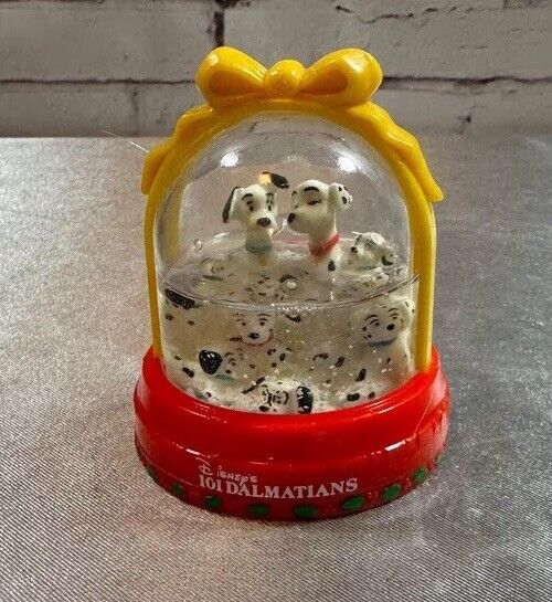 1996 McDonald's Happy Meal Toys 101 Dalmatians Snow Globe Furries Dome