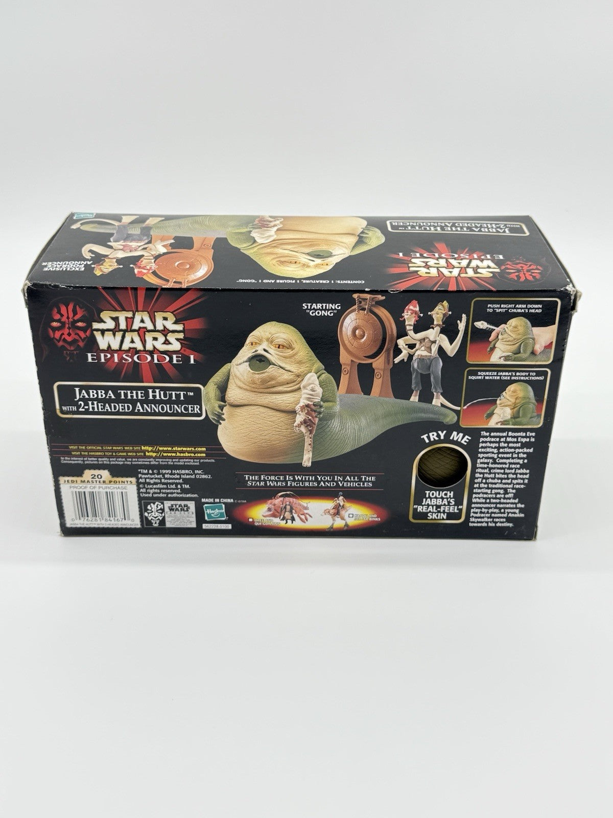 Star Wars Episode I Jabba the Hutt with 2-headed Announcer -Factory Sealed