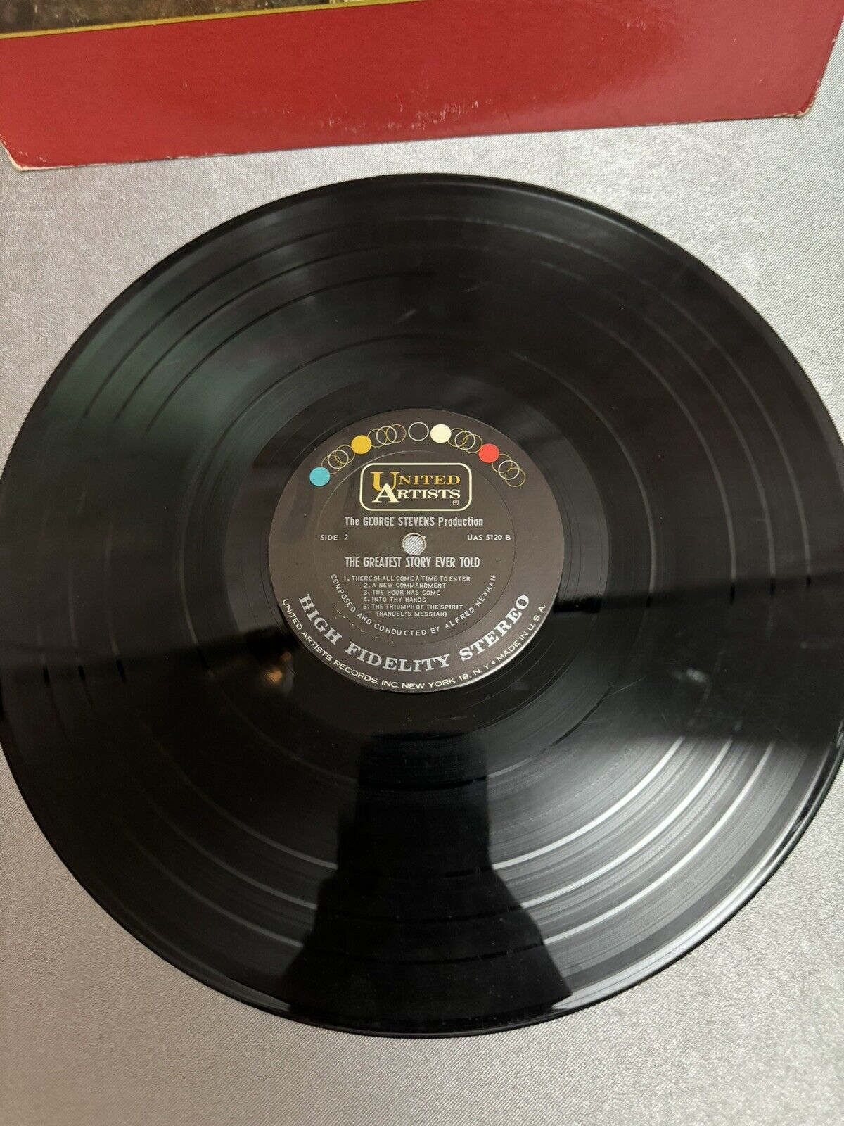 GREATEST STORY EVER TOLD - ALFRED NEWMAN SOUNDTRACK LP VINTAGE VINYL