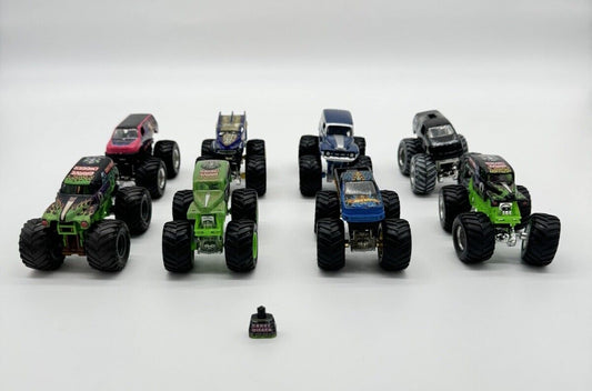 Monster Jam Truck 1:64 Monster Trucks Mixed Hot Wheels Lot Of 8