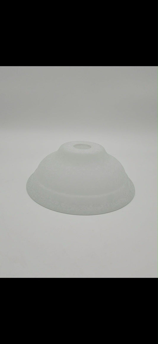 Large Bell Shaped Glass, Replacement, 6.5" Deep, 15" Diameter, 1 5/8"small Hole