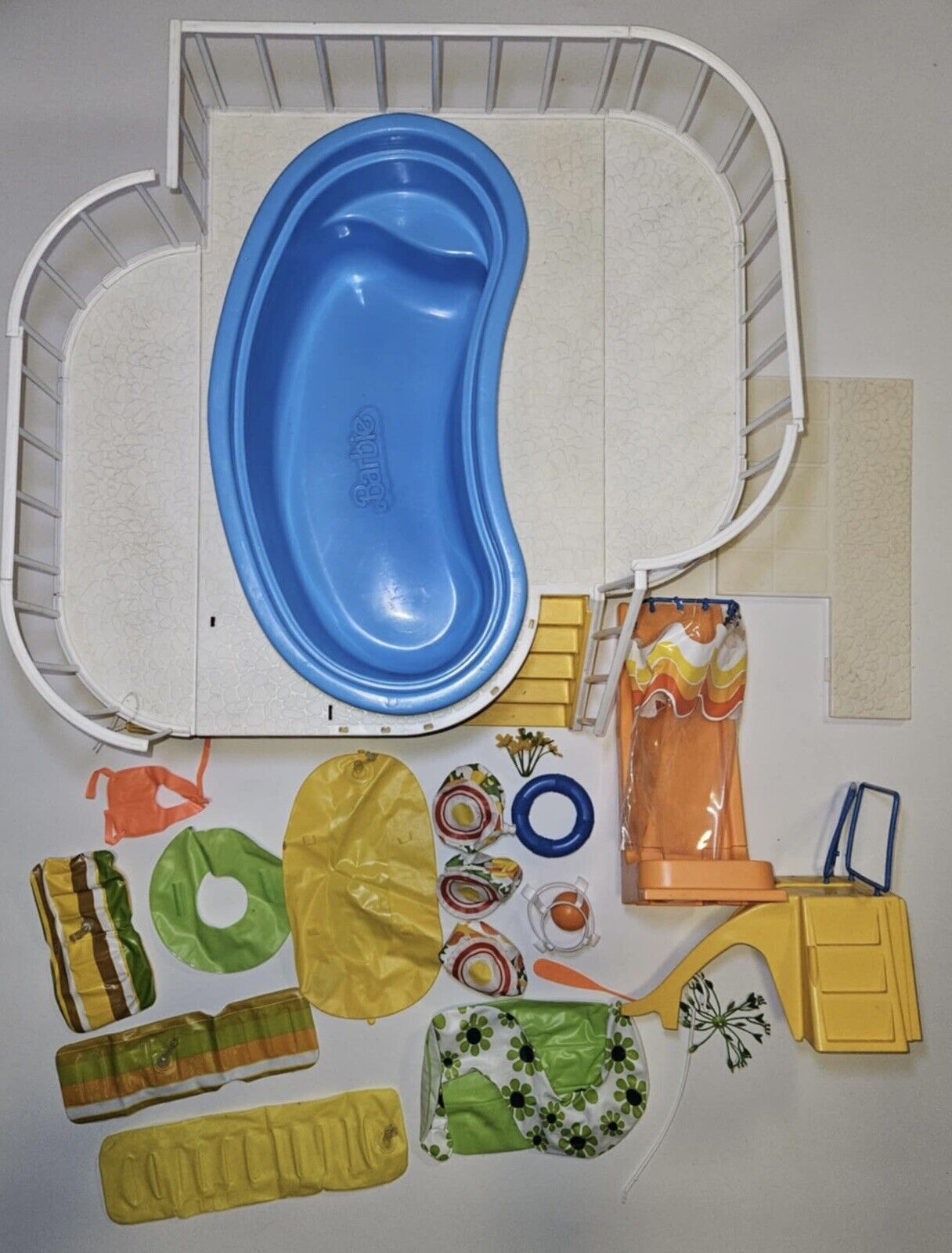 Vintage 1980s Barbie Dream Pool with Accessories