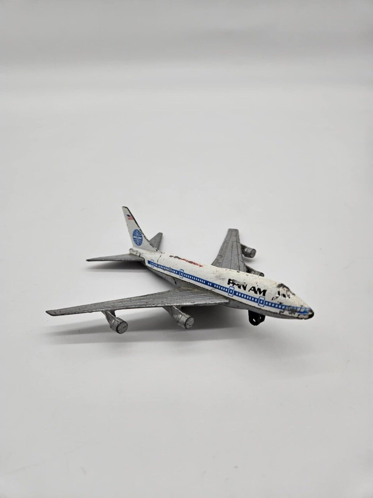 VINTAGE PAN AM BOEING 747 SP DIECAST METAL TOY PLANE AIRCRAFT HONG KONG