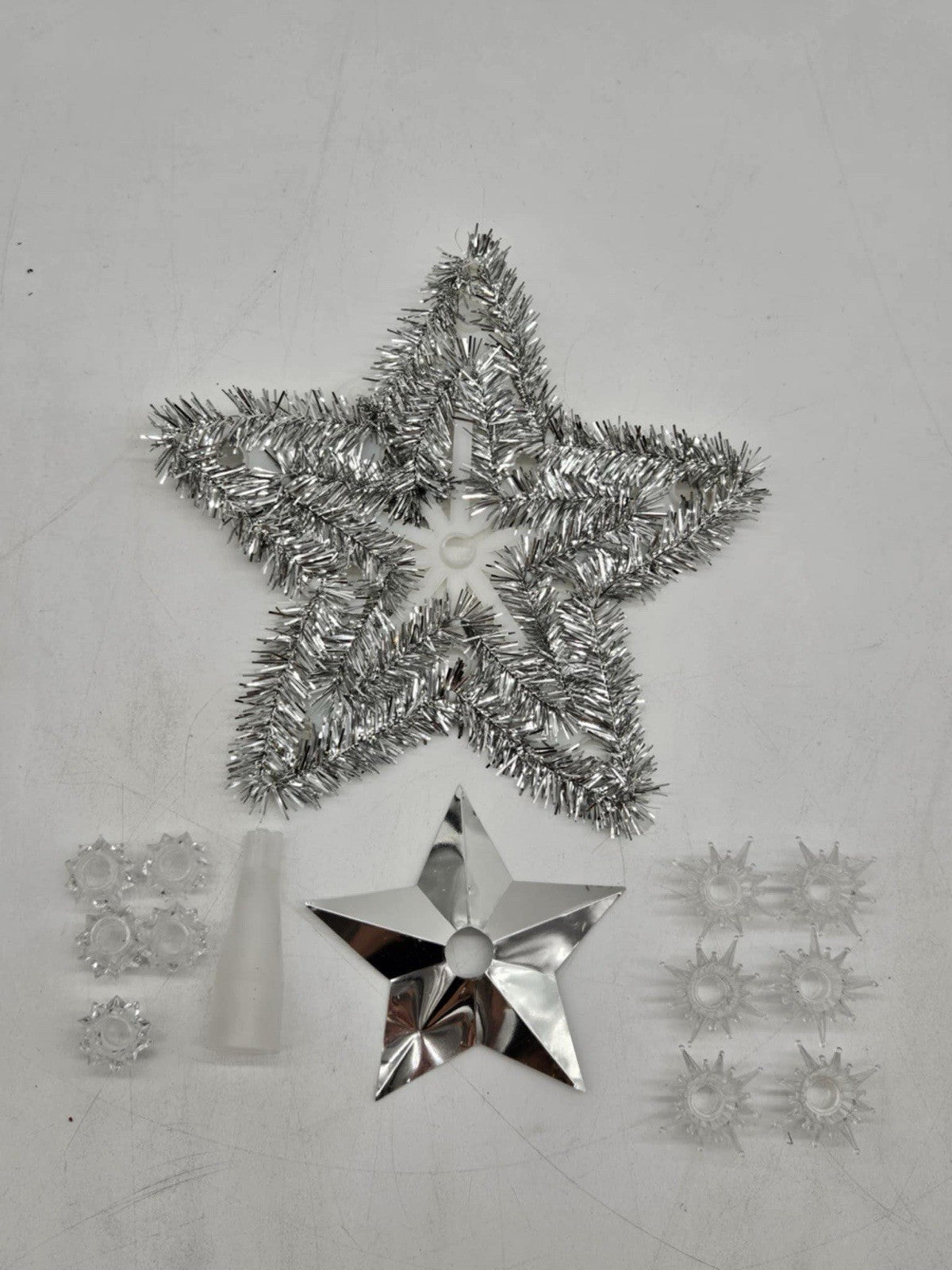 VINTAGE EVERGLOW CHRISTMAS TREE TOP STAR TOPPER WORKS TESTED