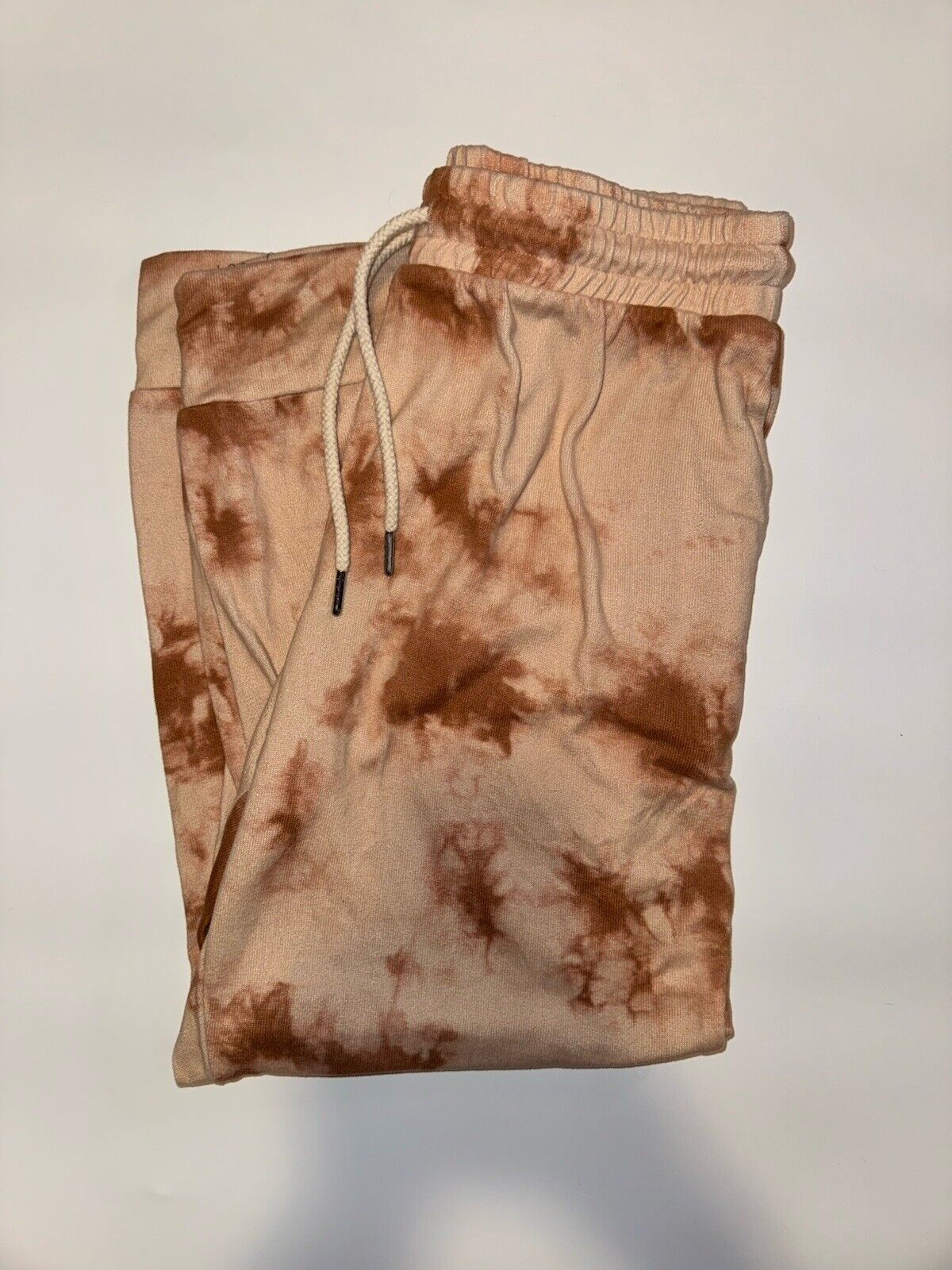 Gilli Sweatpants Joggers Women Sz M Pink Tie-Dye Pull On Garter Bottoms Lounge