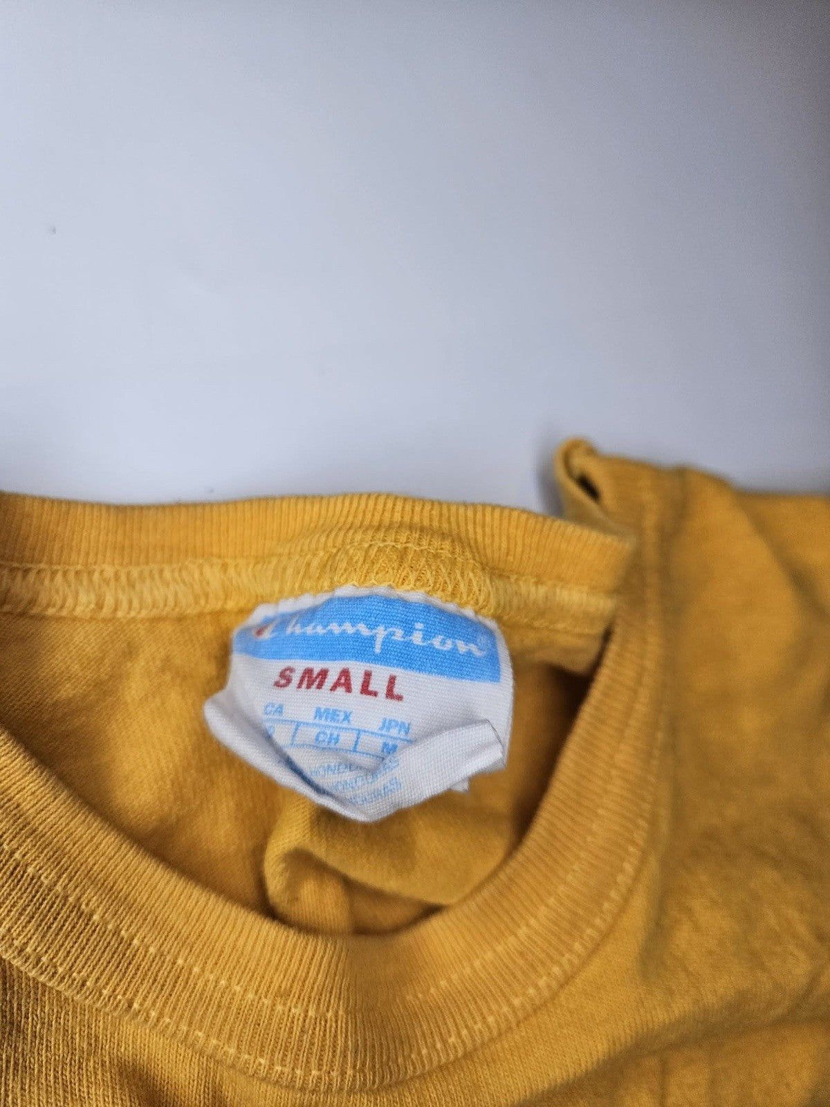 Champion Women’s Small Mustard Yellow Lace-Up Back Tee