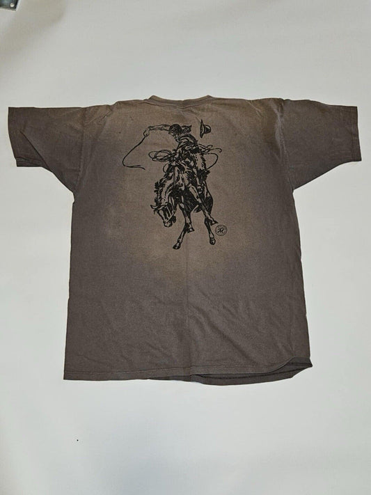 Vintage Marlboro Country Store Single Stitch Cowboy Pocket T Shirt Fits L