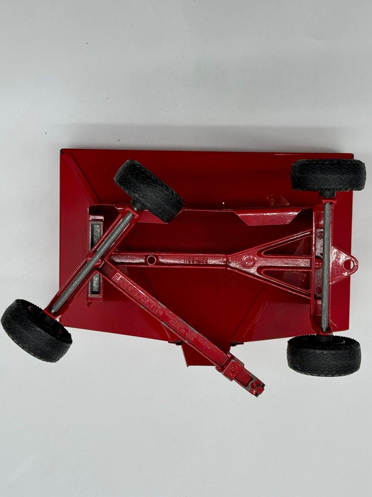 Vintage Ertl 1960's 1968 Red Gravity Feed Wagon 1/16 Excellent Shape 005