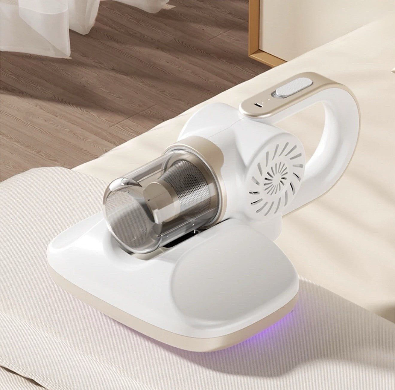 Handheld Cordless UV Dust Mite Remover Vacuum for Bed Sofa Carpet Cleaning