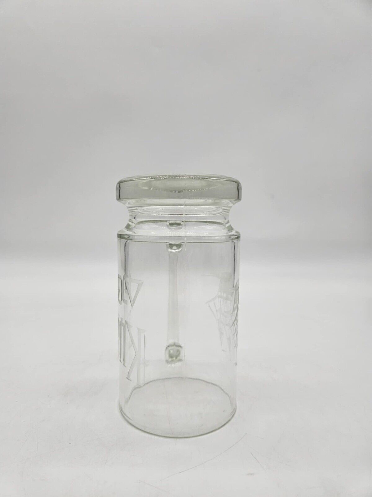 Clipper Ship Etched Glass Beer Mug