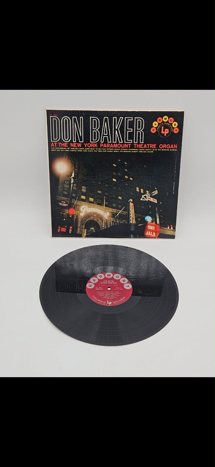 Don Baker At The New York Paramount Theatre Organ LP Record Vinyl 33 RPM