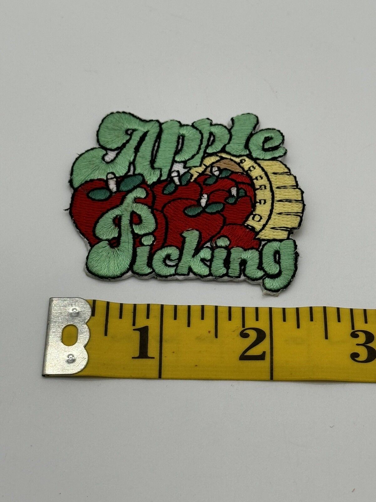 Apple Picking Embroidered Iron On Patch - Activities Boys Girls Scouts 120-Z 006