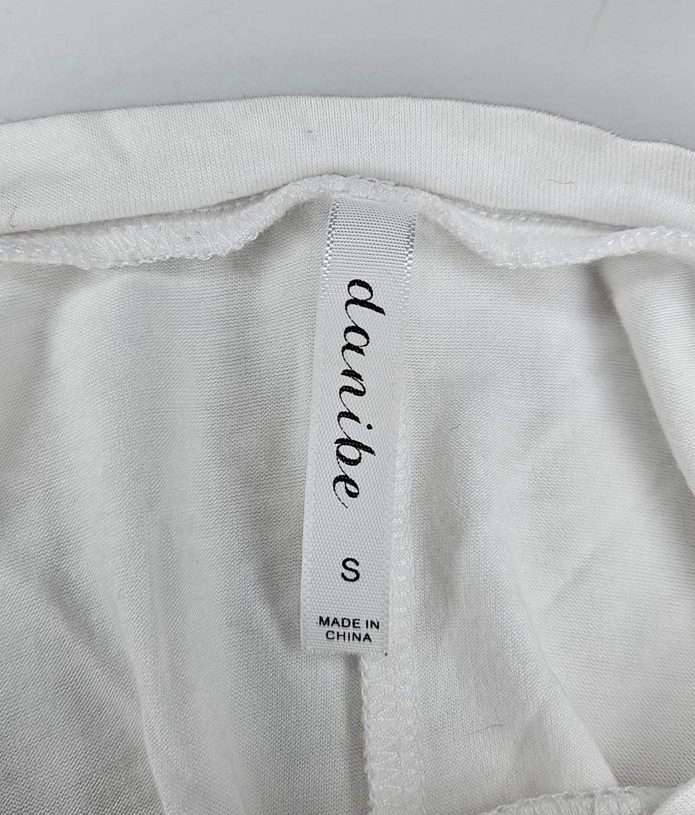 Alani White Ruched T Shirt Dress Short Sleeve Women’s Small