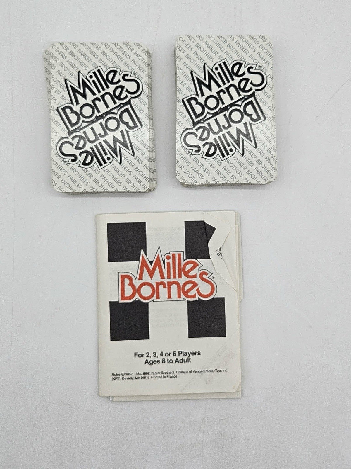Vintage Millie Bornes French Auto Race Card Game Parker Bros. 1982 Complete  EUC