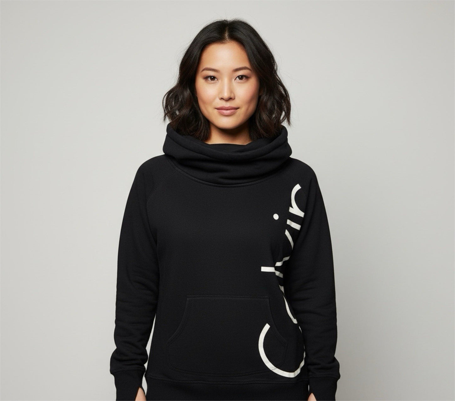 Calvin Klein Performance Black Pullover Hoodie Large Back Logo Size L