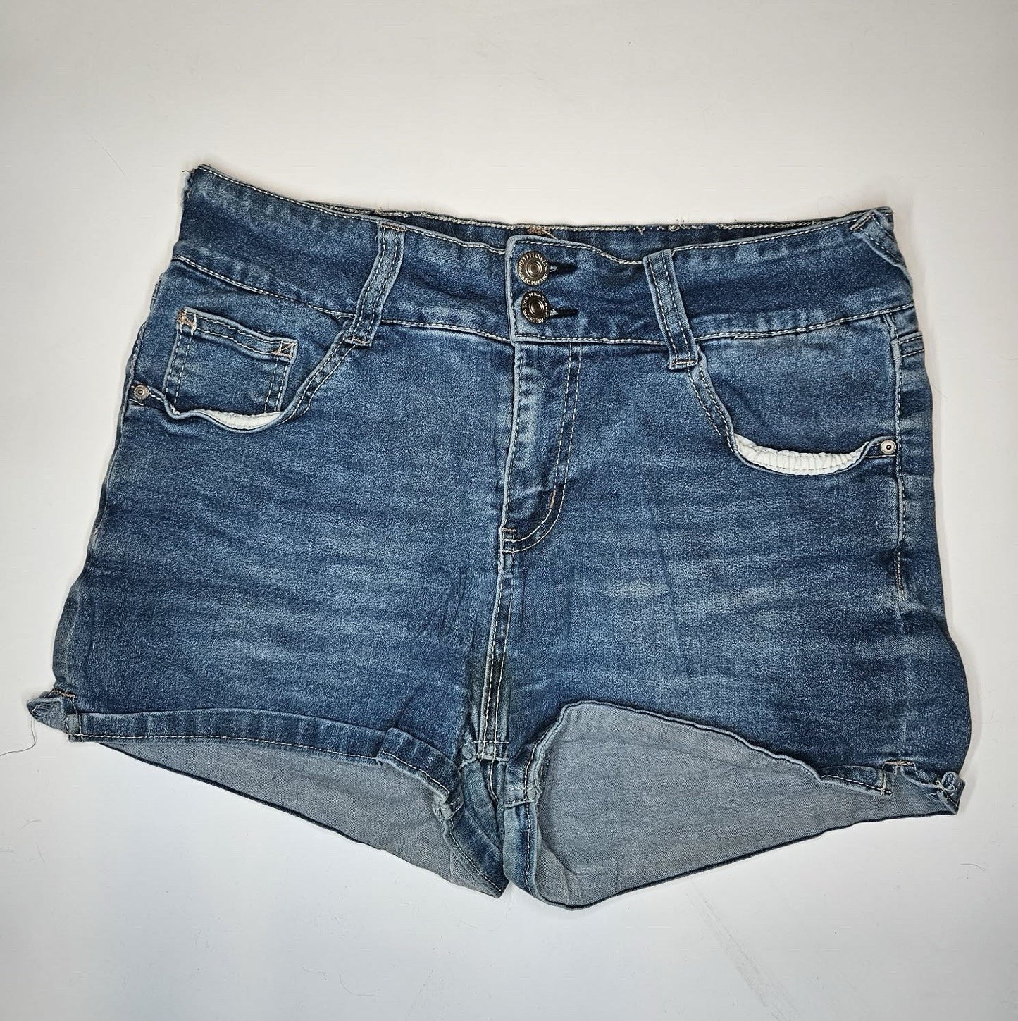 High Rise Denim Shorts Size 13