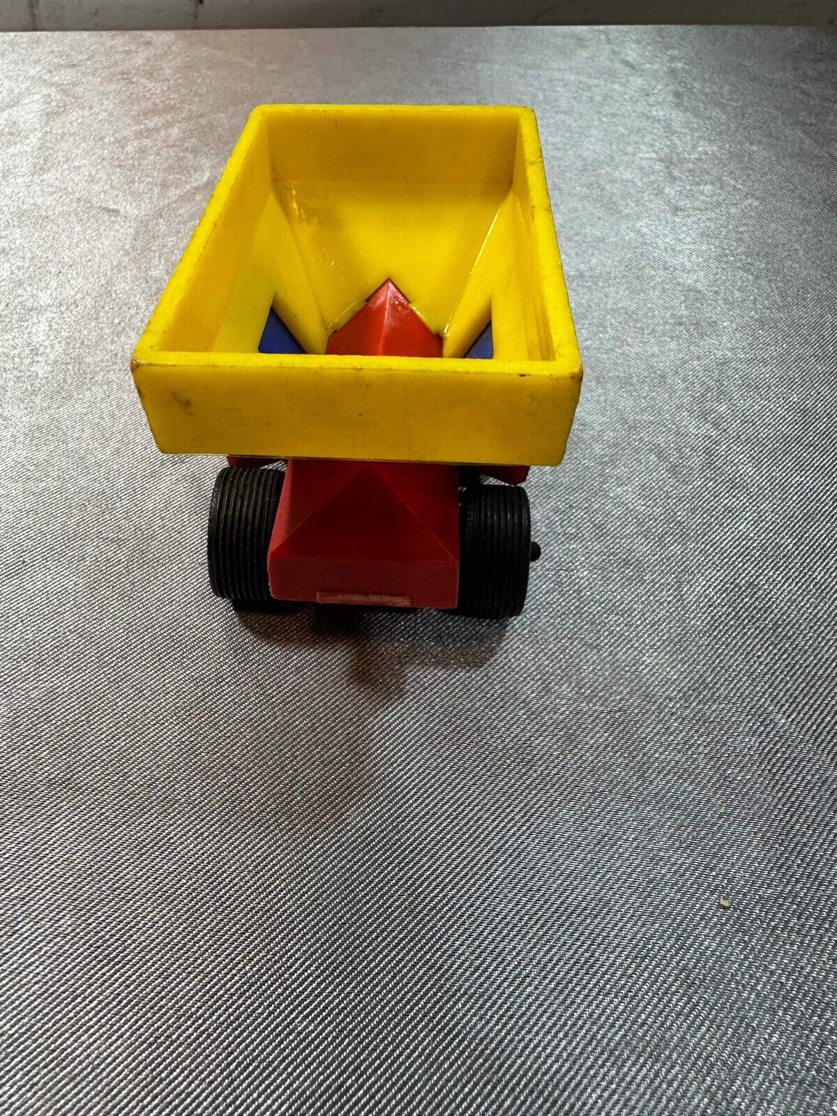 Vintage Jean W. Germany Toy Plastic Train Car & Bulldozer