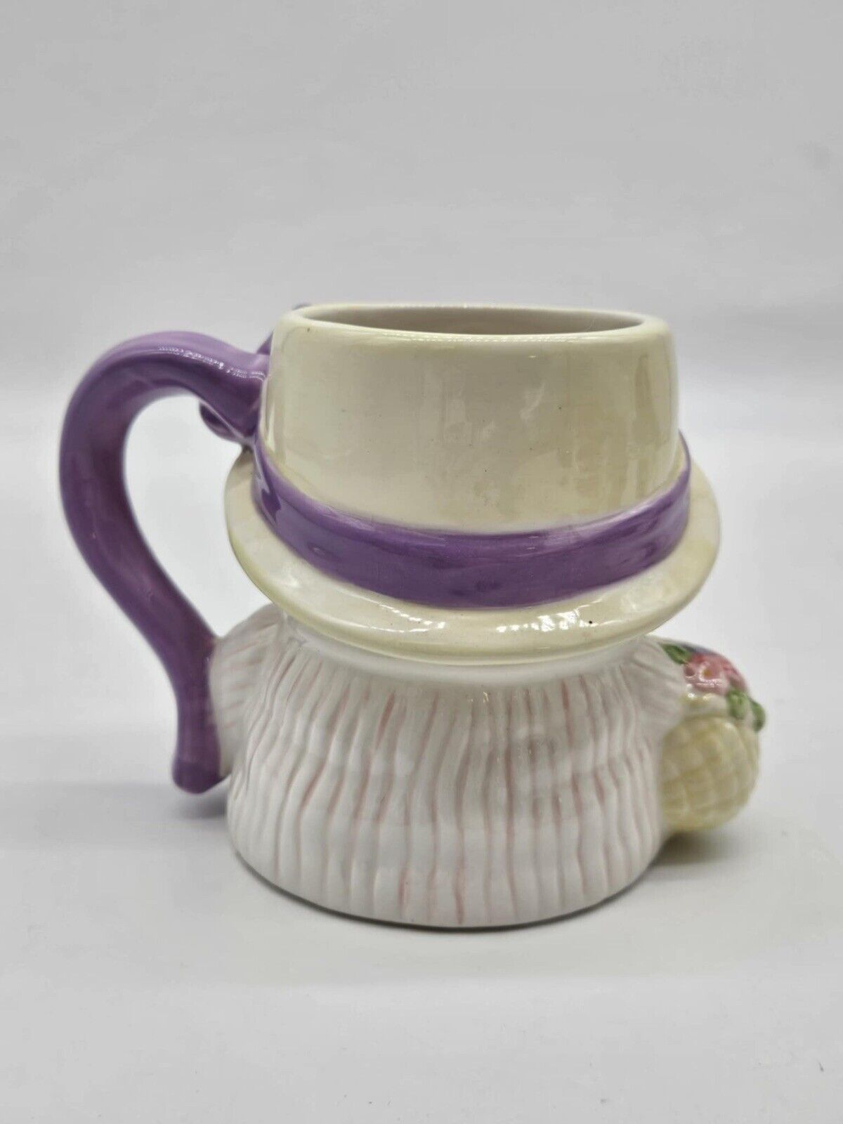 Vintage Coffee and Tea Ceramic Bear Mug Covered Hat Lid