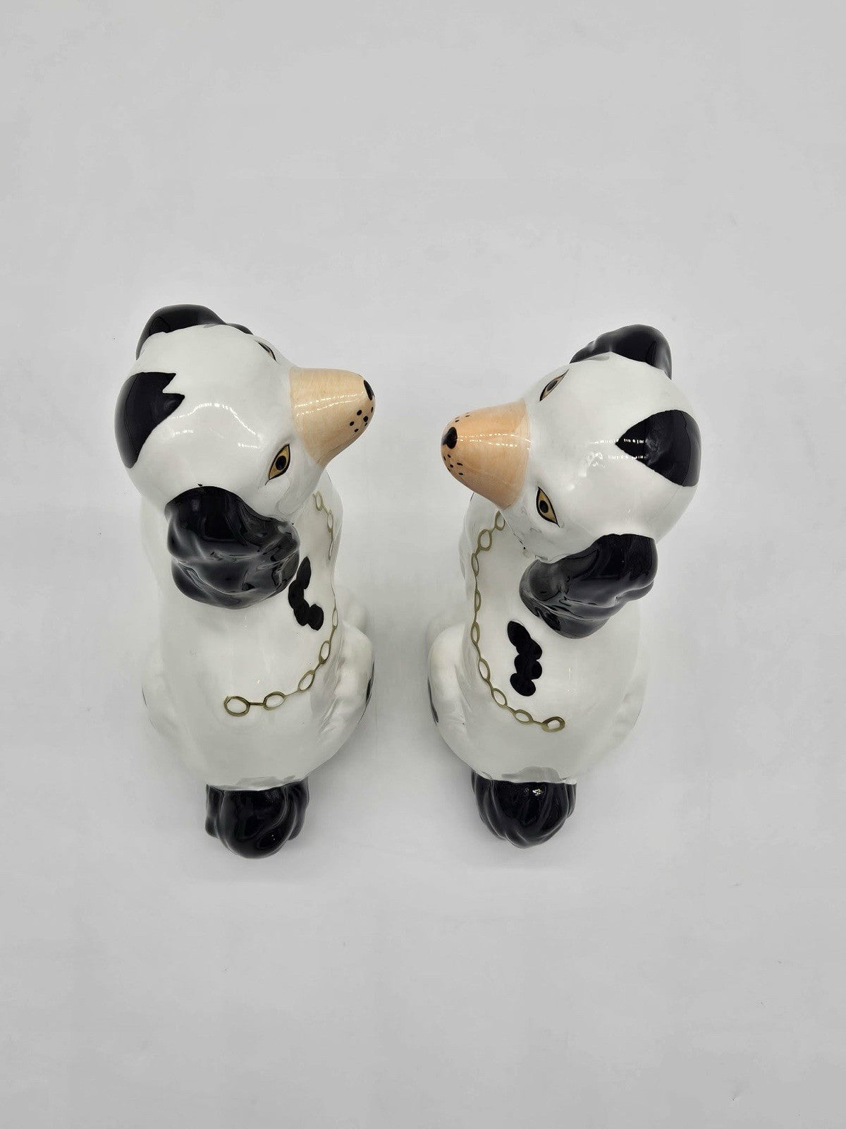 Pair of Staffordshire style Ceramic Cavalier King Charles Spaniel Dogs