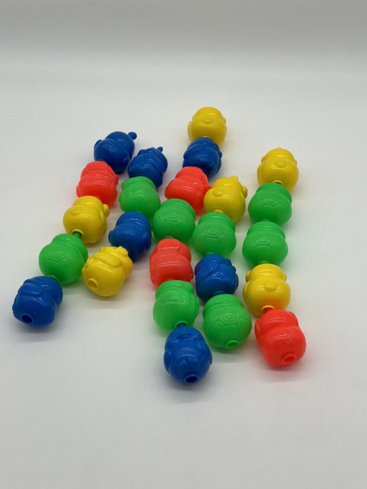 Vintage Fisher Price Snap Lock Pop Beads Baby Toddler Lot of 25 Classic Toy